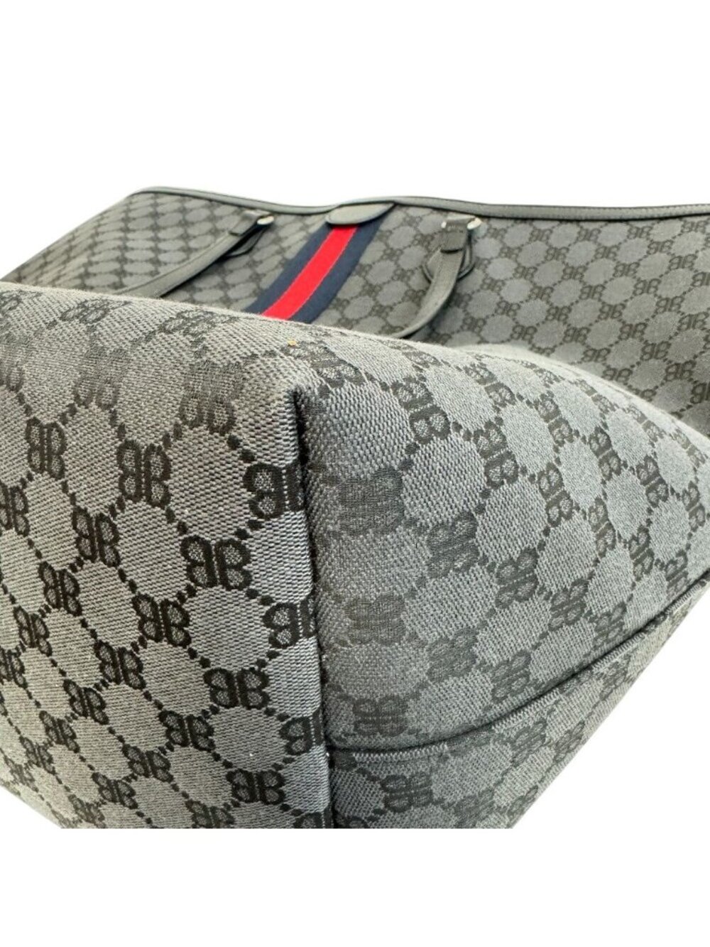 Gucci Hacker Project Large Shoulder Tote Sherry Line BB Pattern Black - Picture 6 of 8